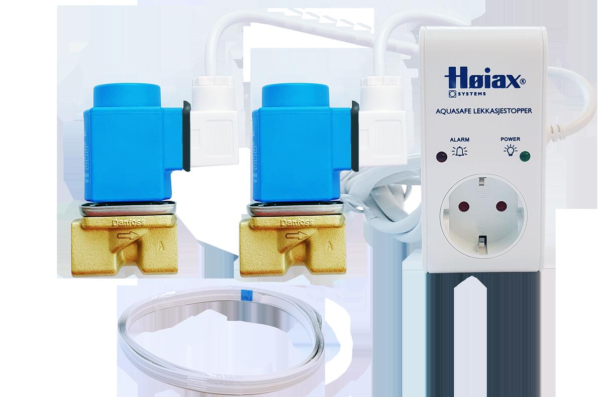 Aquasafe dobbel ½’’ lekkasjestopper