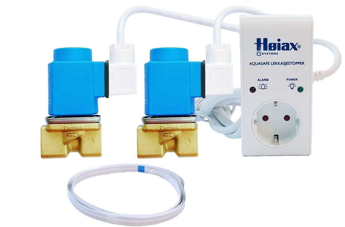 Aquasafe dobbel ½’’ lekkasjestopper