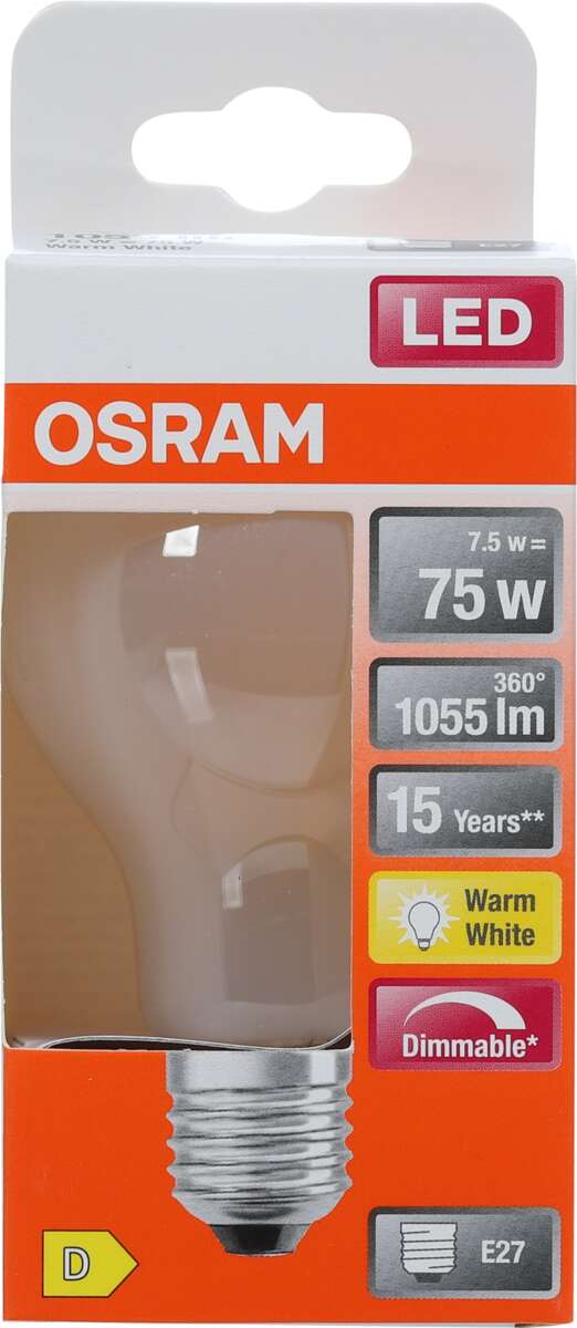 Osram LED Retrofit Classic A dimbar lyspære