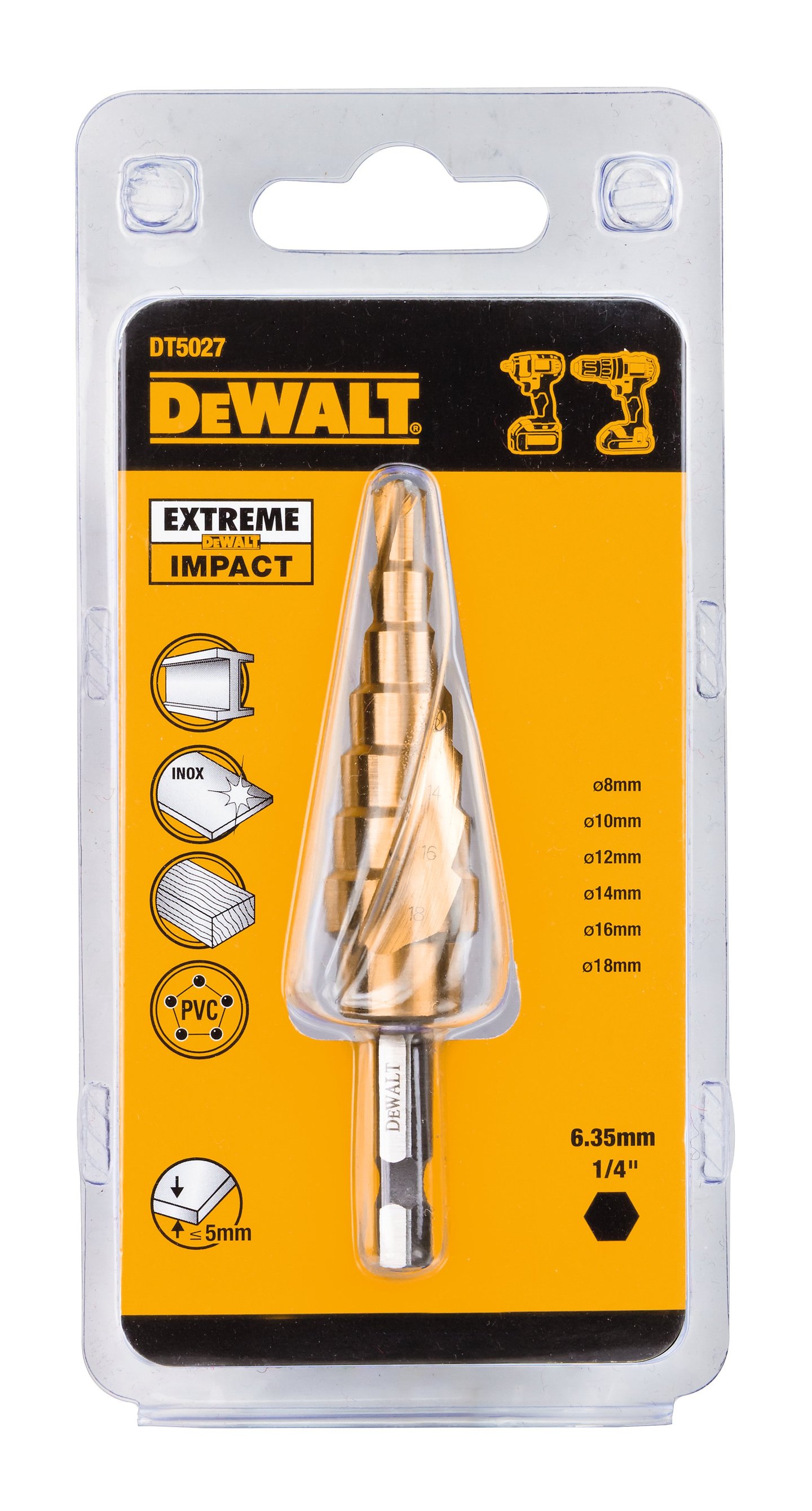 DEWALT  DT5030 Trinnbor