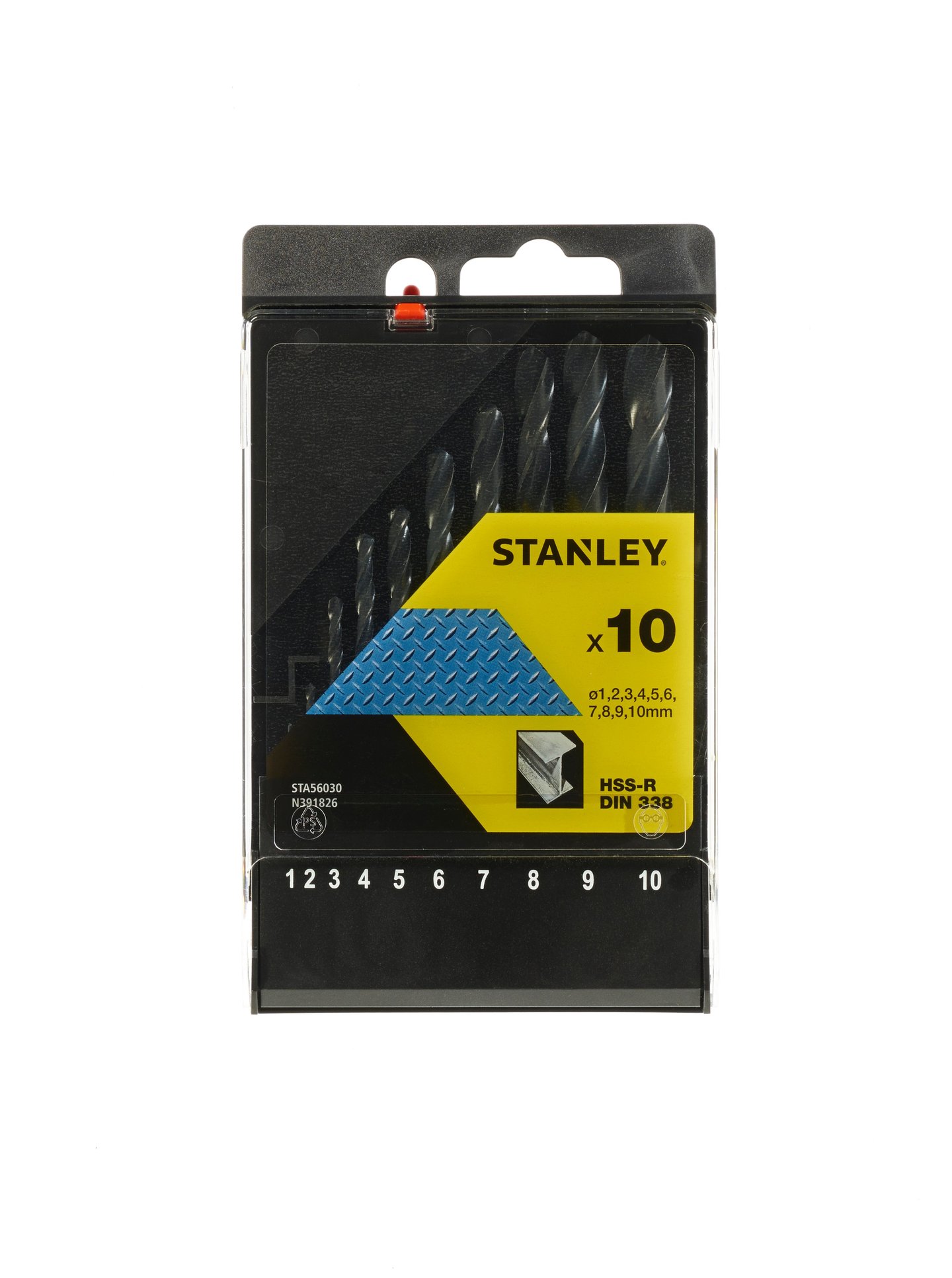 Stanley STA56030 Metallborsett HSS-R