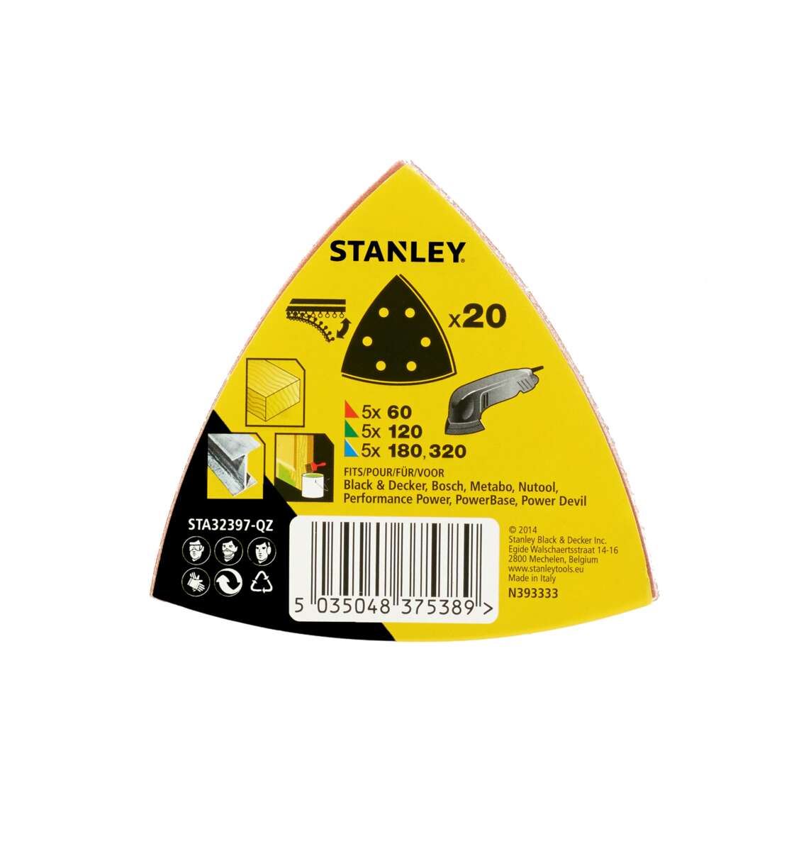 Stanley STA32397 Delta slipepapir 20-pk