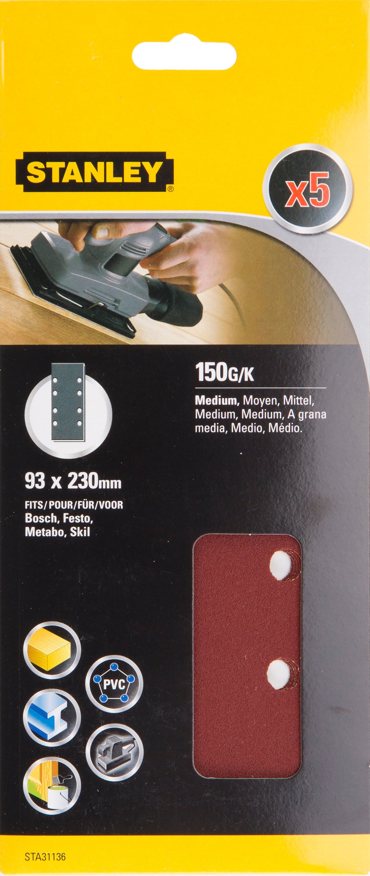 Stanley STA31136 Slipepapir