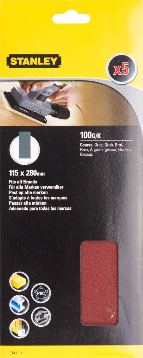 Stanley STA31011 slipepapir 5-pk