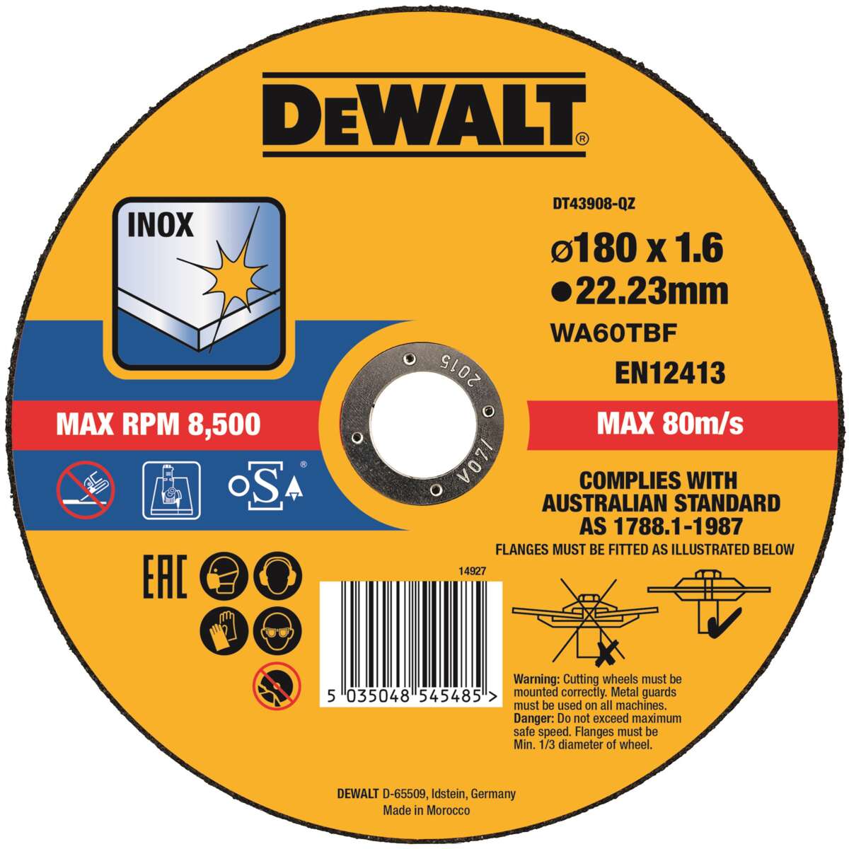 DEWALT DT43908 Kappeskive