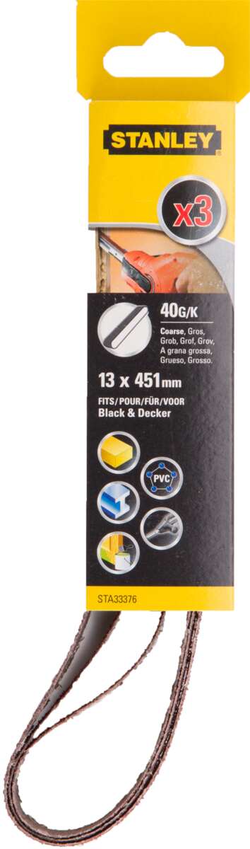 Stanley STA33376 slipebånd 3-pk