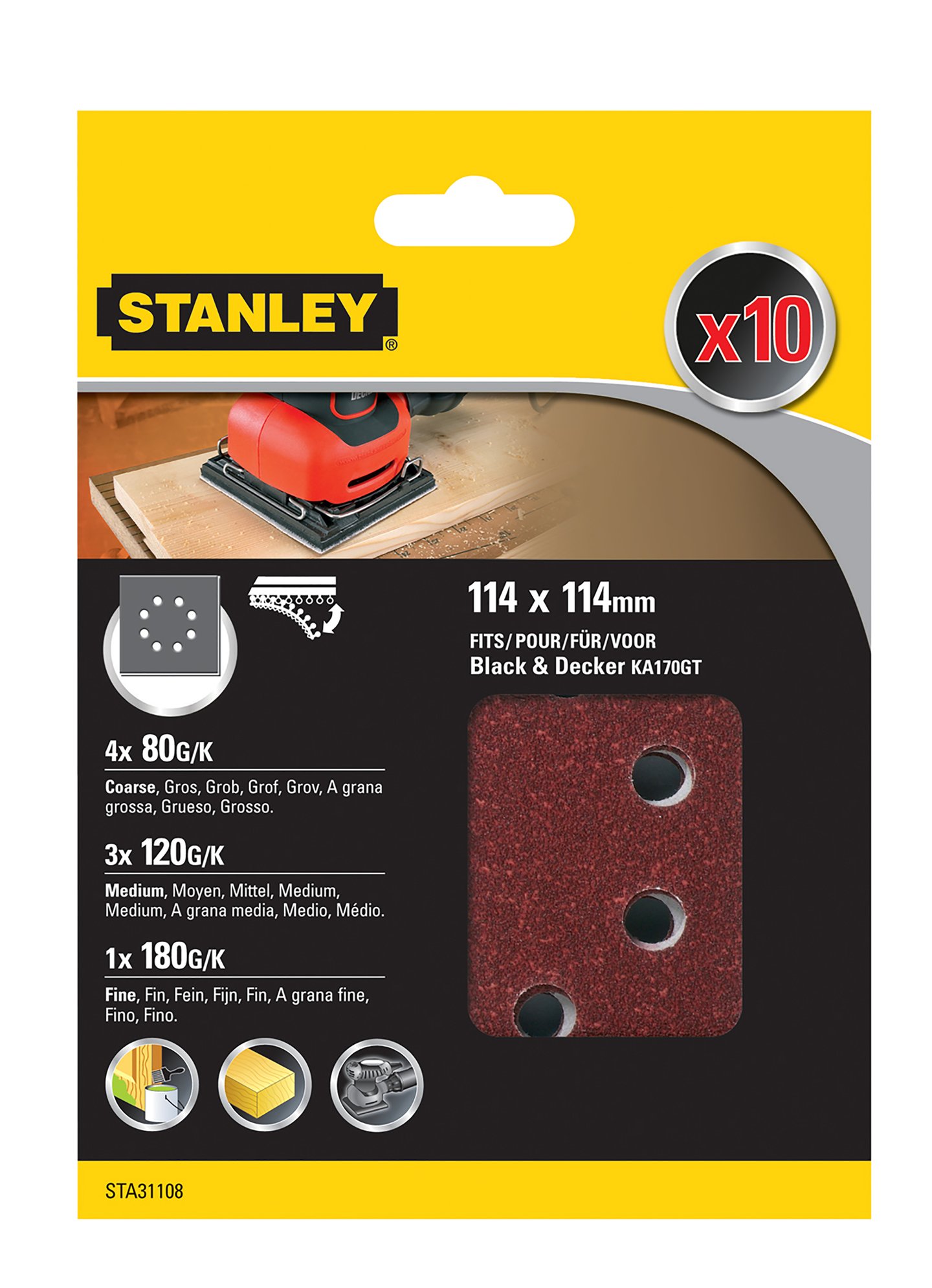 Stanley STA31108 Slipepapir