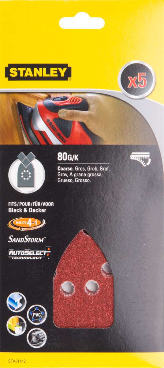 Stanley STA31442 multislipepapir 5-pk