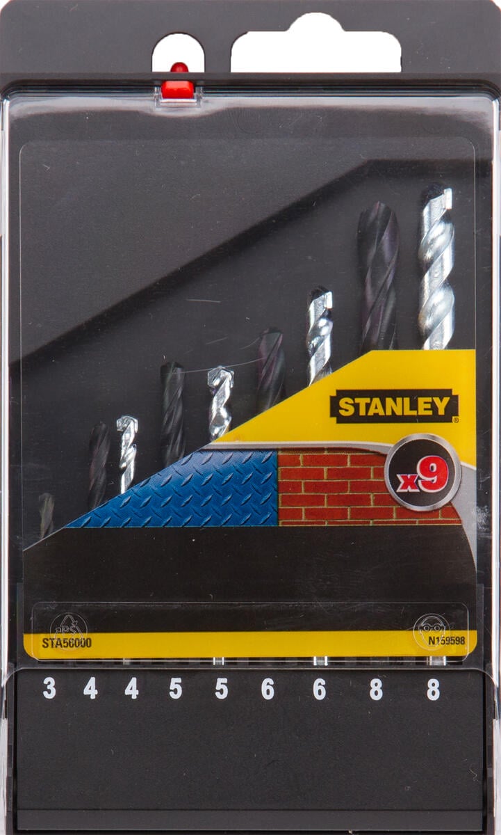 Stanley STA56000 Bor og bitssett for metall og mur