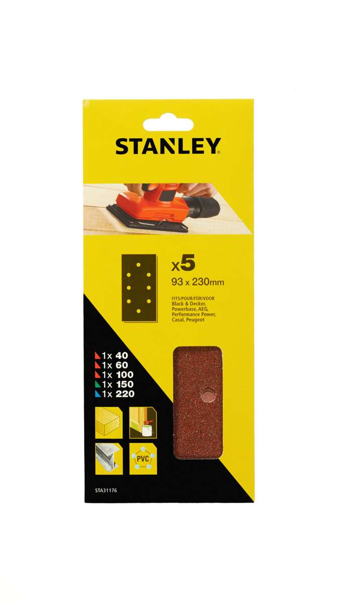StanleySTA31176 slipepapir 5-pk