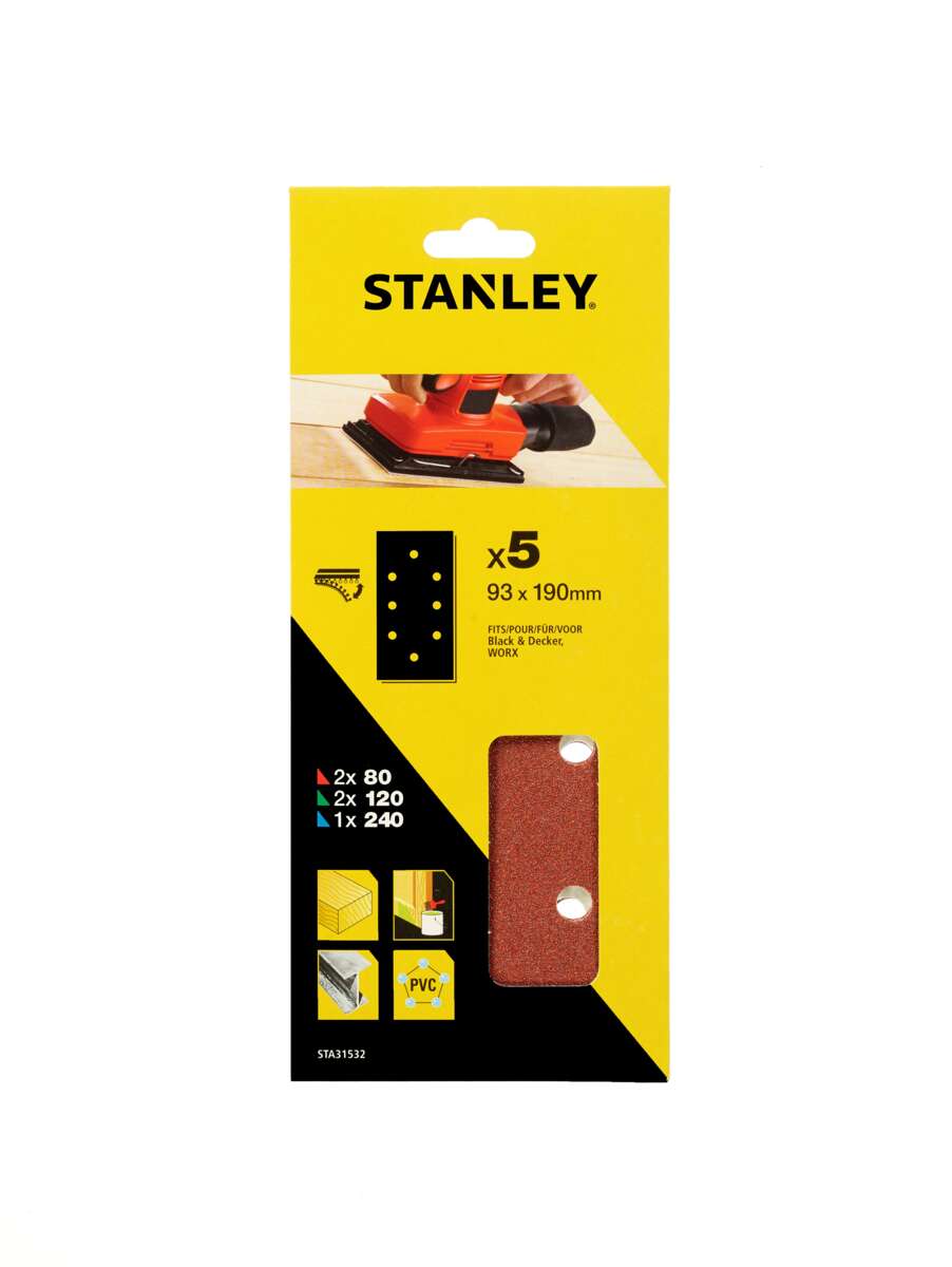 Stanley STA31532 slipepapir 5-pk