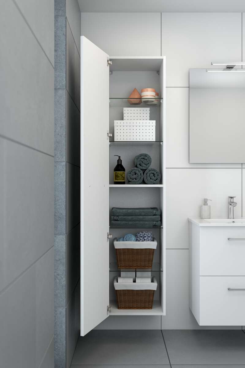 Bianca badromsmøbel høyskap