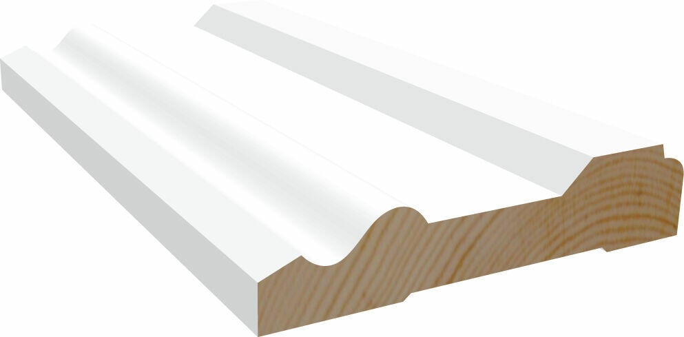 15x70x4400 Karm Klassisk Klassisk Hvit