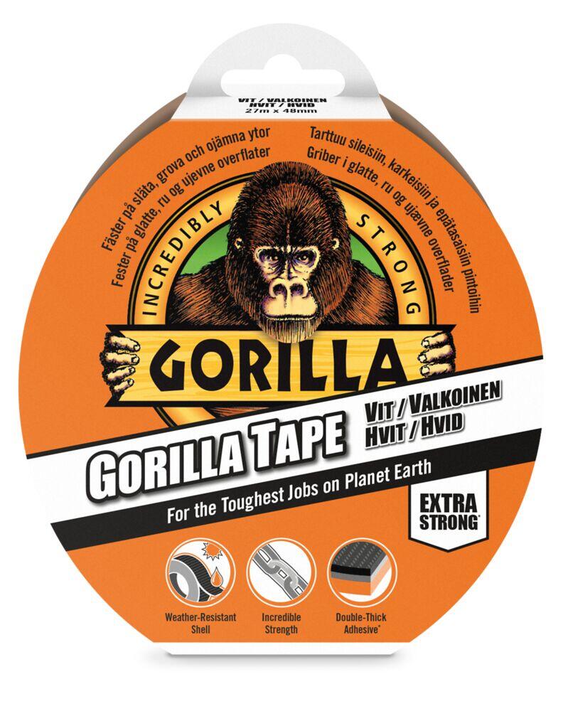 Gorilla tape lerret, hvit
