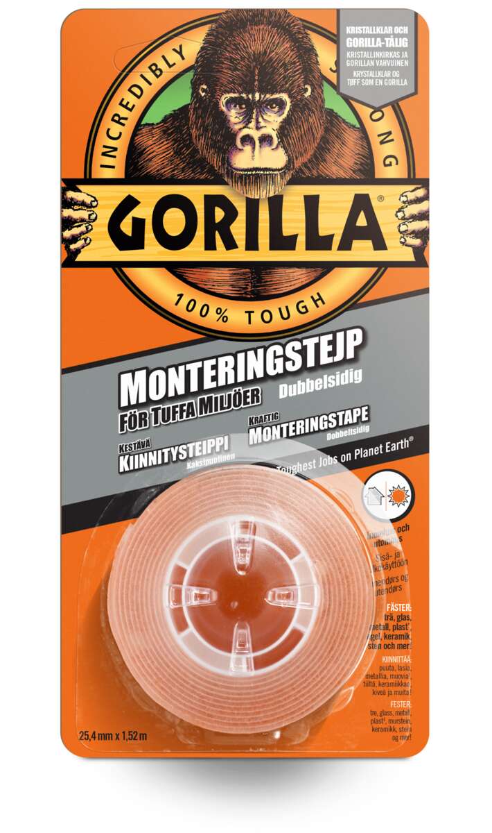Gorilla monteringstape 1,5 m