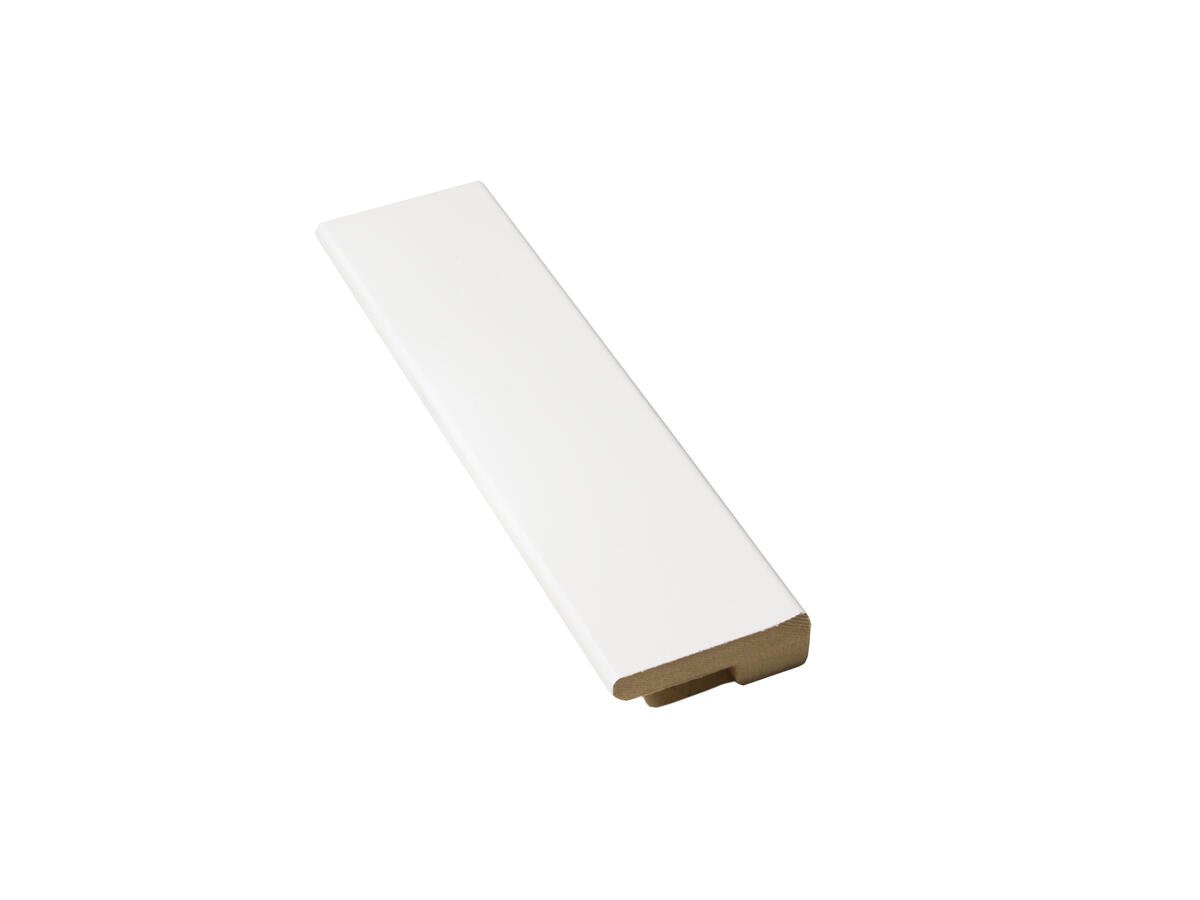 Utforing 18x045x2360 mm, 25 mm fjær MDF folie hvit