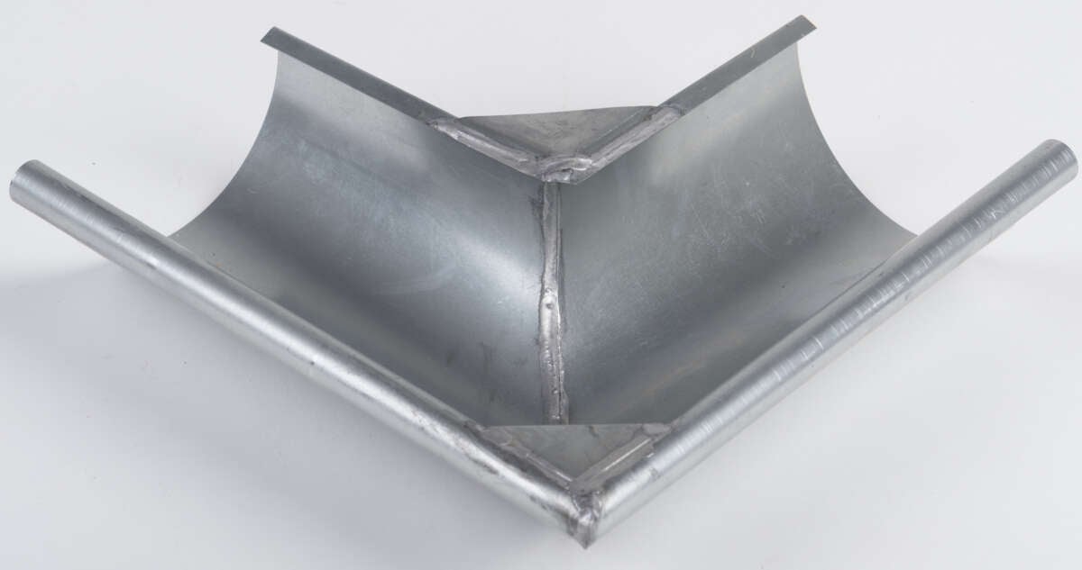 Isola Vinkel Utvendig 90 grader Zink 125mm for takrenne