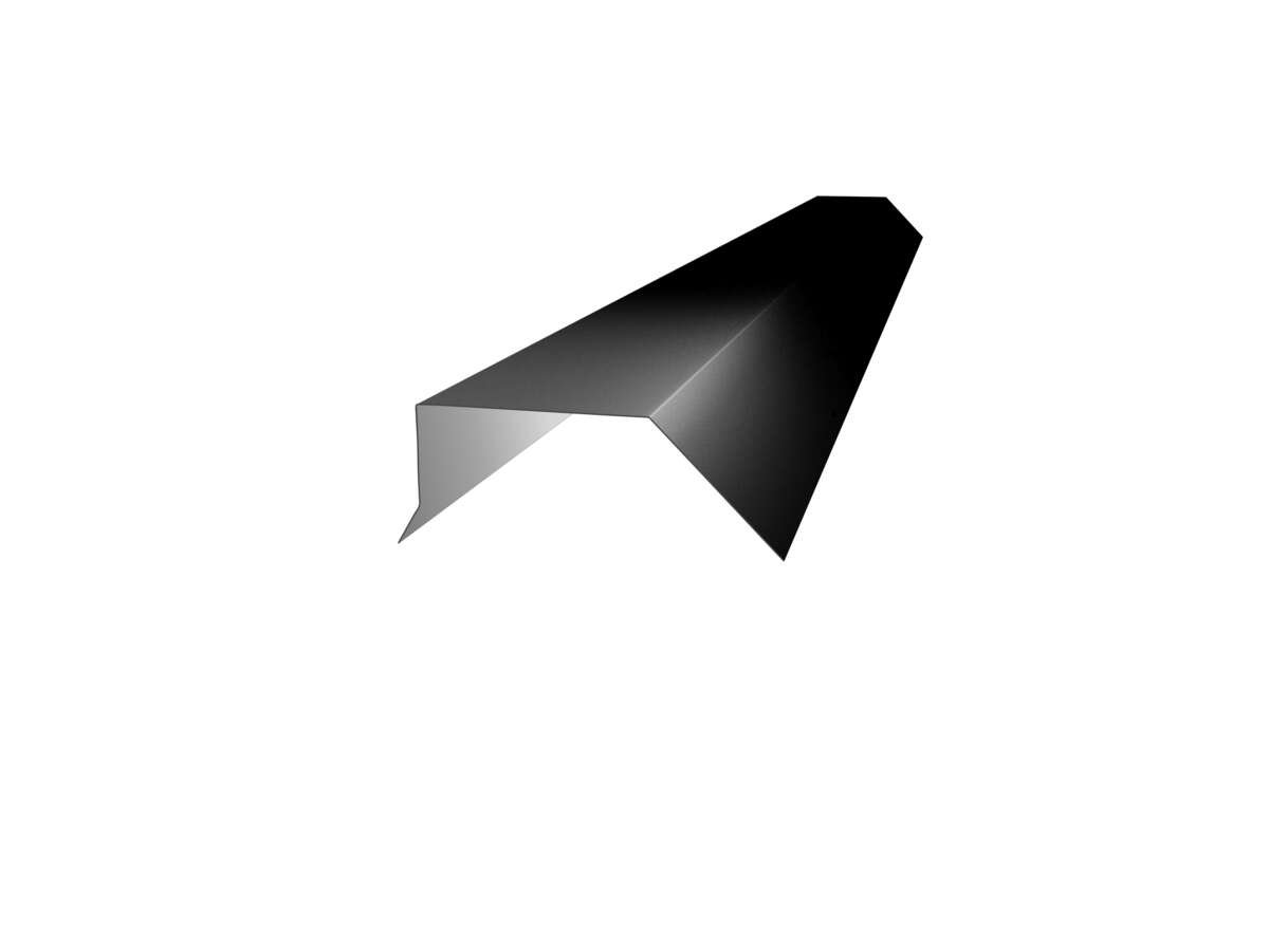 Isola Vindskibeslag L-tak Sort 2meter