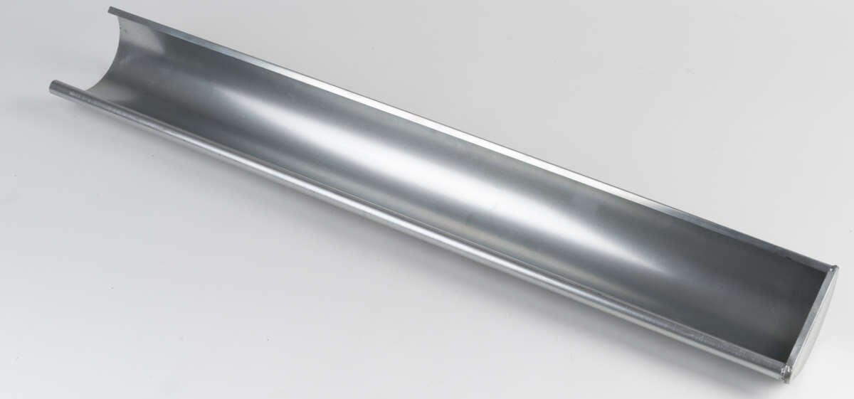 Isola Takrenne med endelokk Zink Høyre 1meter 125mm