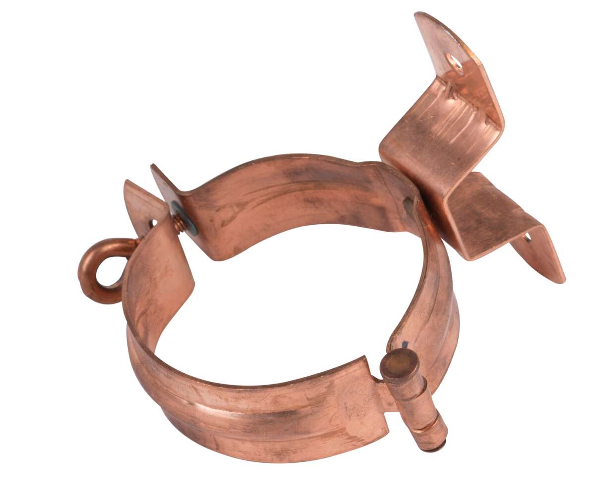 Isola Nedløpsklamme Kobber 80mm for nedløp