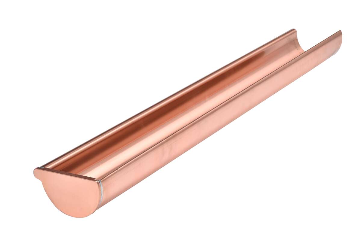 Isola Takrenne med endelokk Kobber Høyre 1m/125mm