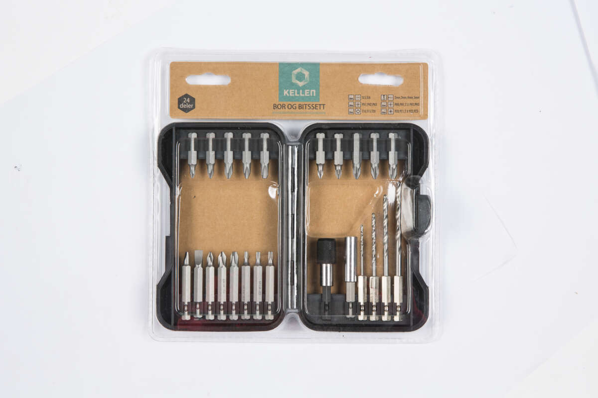 Kellen bor- og bitssett 24 deler