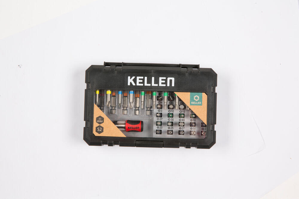 Kellen bor- og bitssett 51 deler