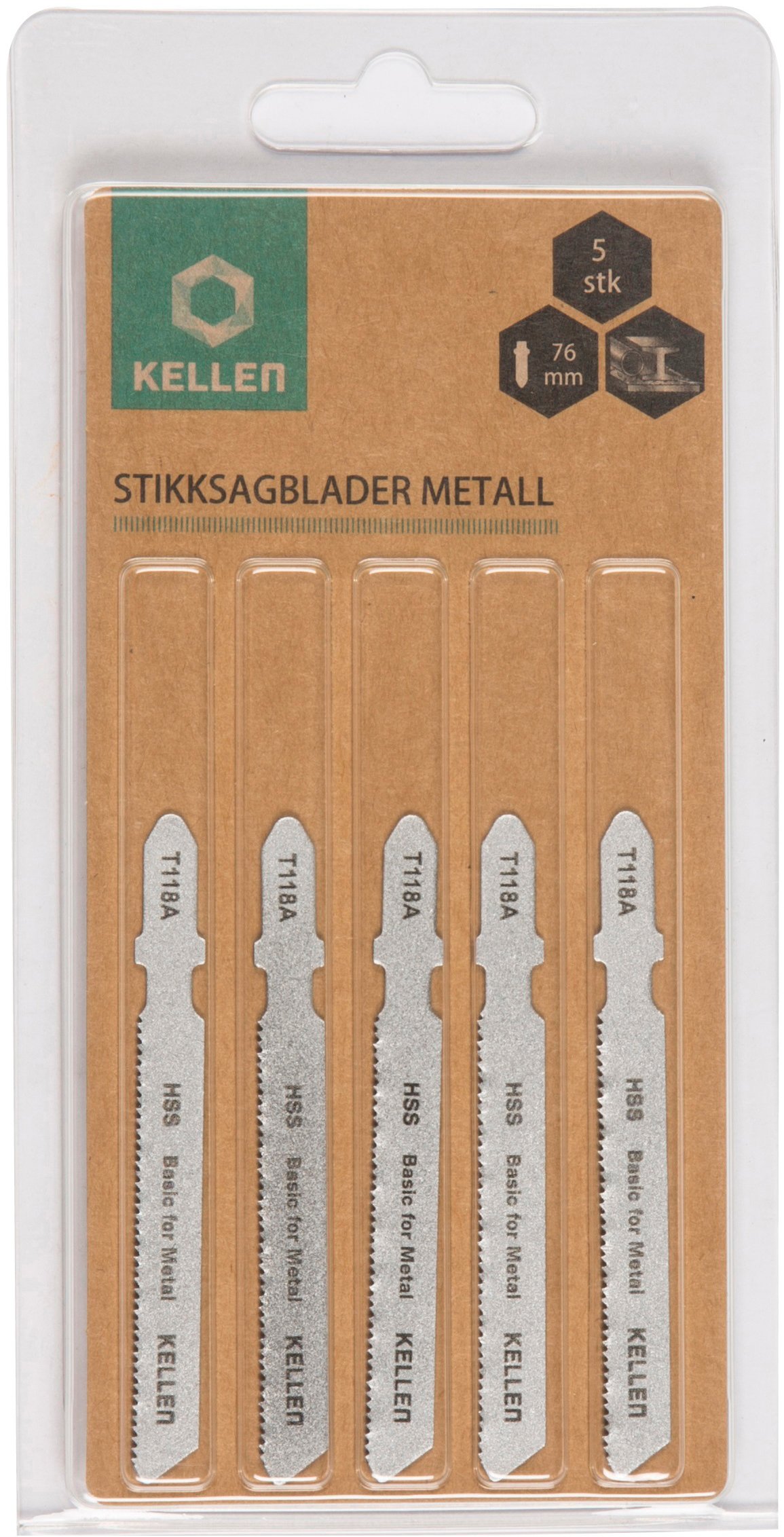 Kellen stikksagblad metall