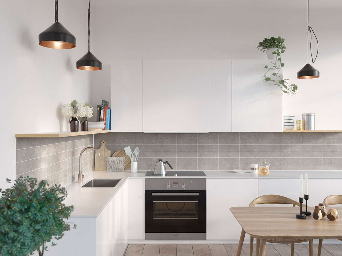 Fibo Grey Sahara Kitchen Board 30x10 2 pk.