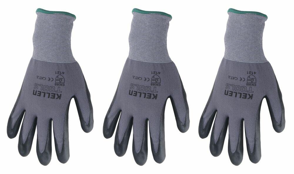 Kellen arbeidshanske 3-pk.