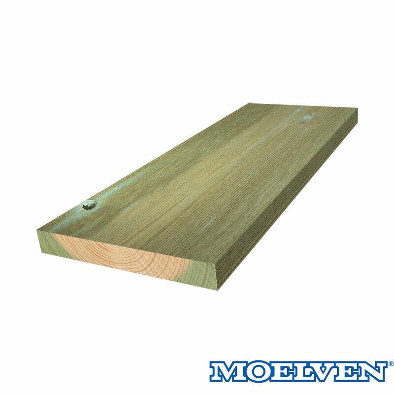 22X123 rektangulær impregnert furu kledning