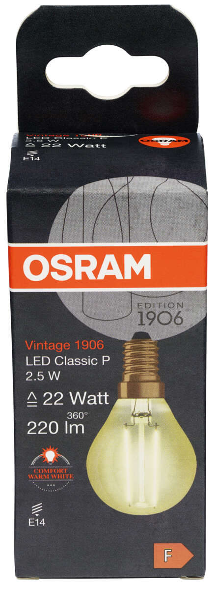 OSRAM Vintage 1906 CLAS P 22 LED-lyspære