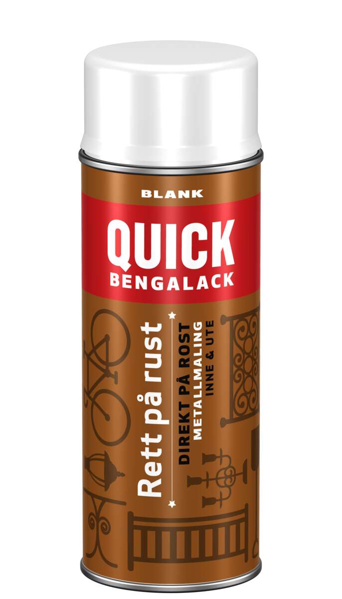 Quick Bengalack Rett på rust spraylakk