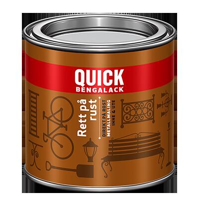 Quick Bengalack Rett på rust blank maling