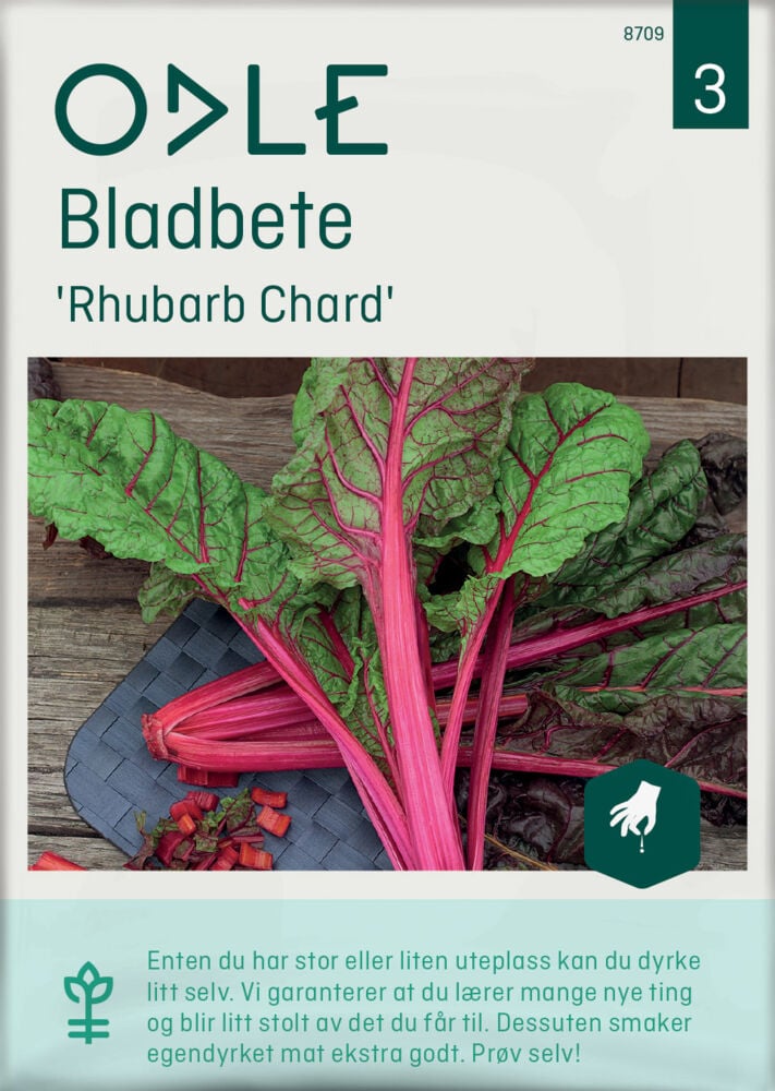 Odle 'Rhubarb Chard' bladbete frø