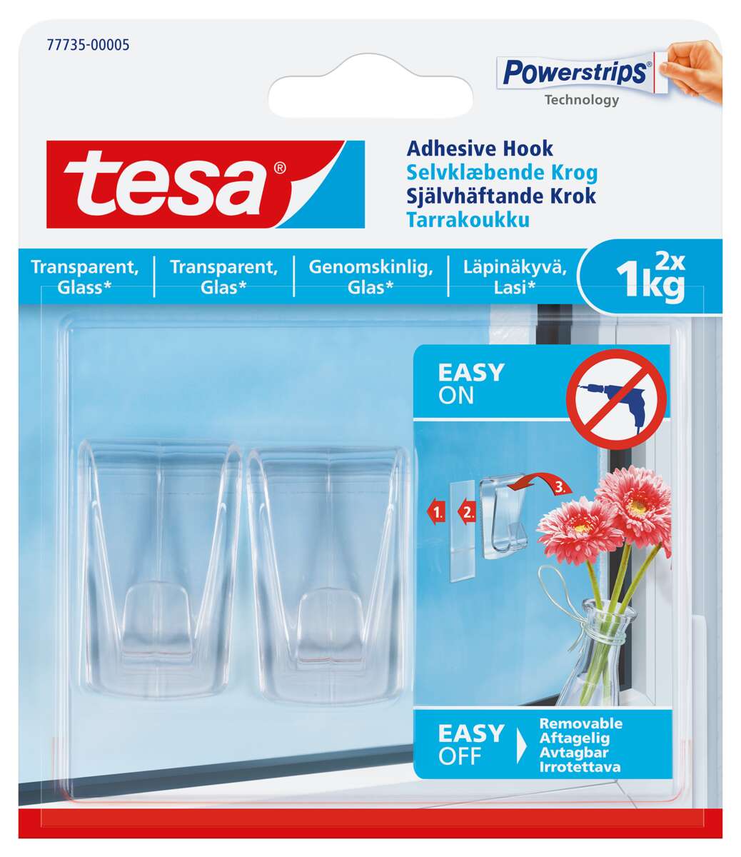Tesa limkrok for glass eller tapet/gips 2x1 kg