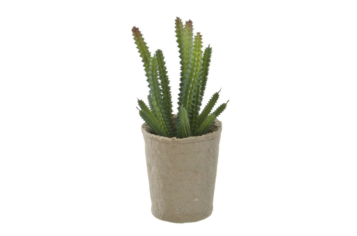 Kunstig plante med pappotte