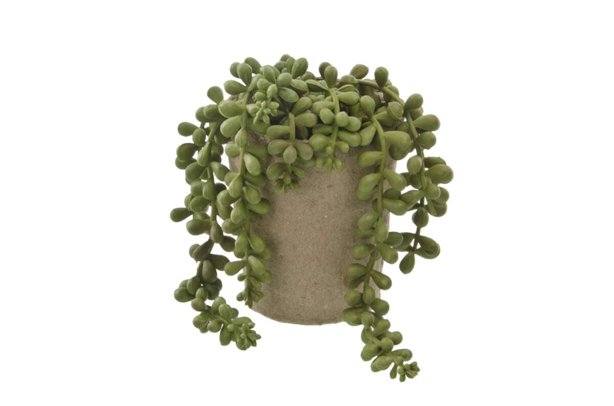 Kunstig plante med pappotte