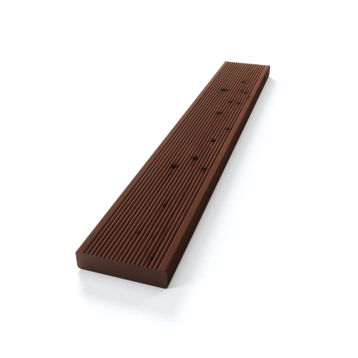 28x120 Impregnert rillet terrassebord brun