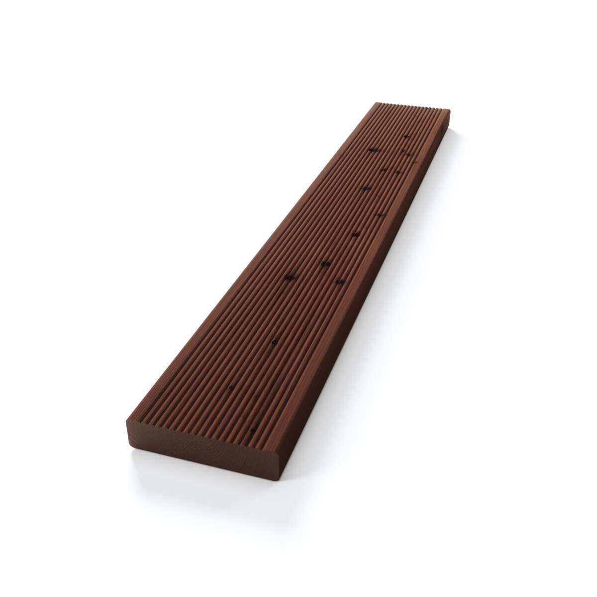 28x120 Impregnert rillet terrassebord brun