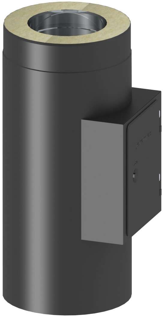 Tolmer element med sotluke Ø150 helisolert-ISO