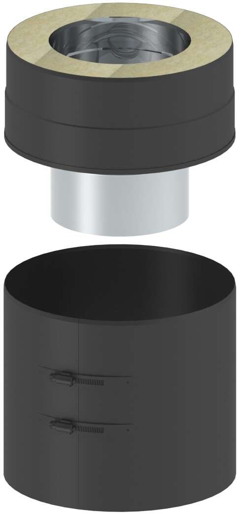 Tolmer startmodul med dekkring Ø150 halvisolert