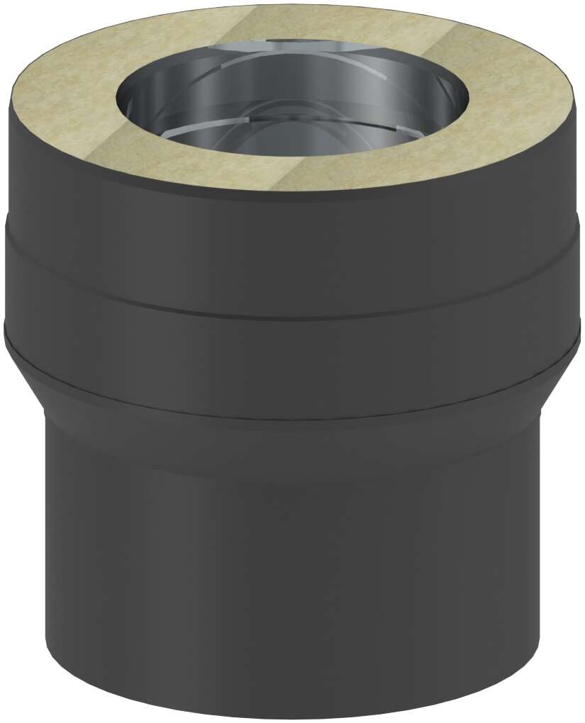 Tolmer overgang halv til helisolert Ø150