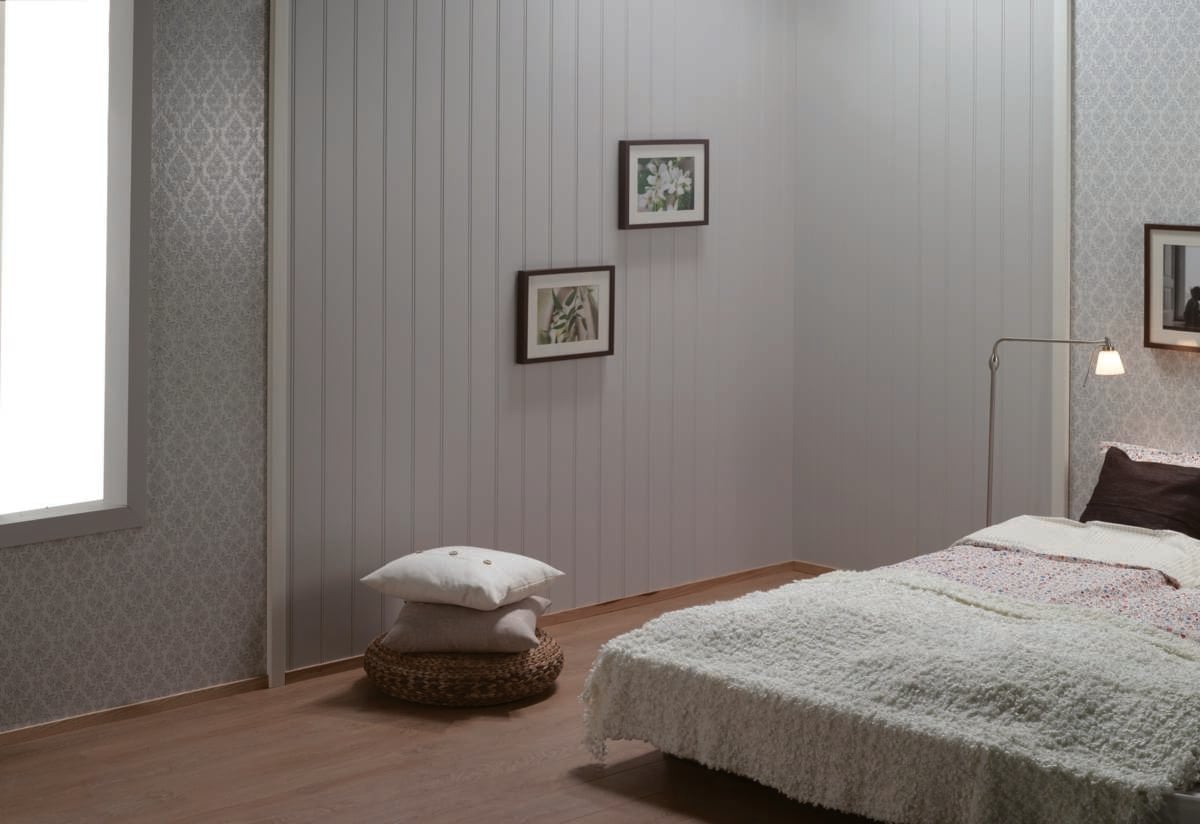 Huntonit veggplate Perle Frost