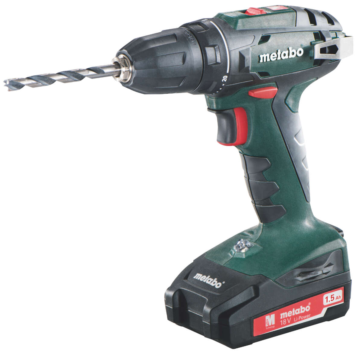 Metabo BS 18 drill m/batterier