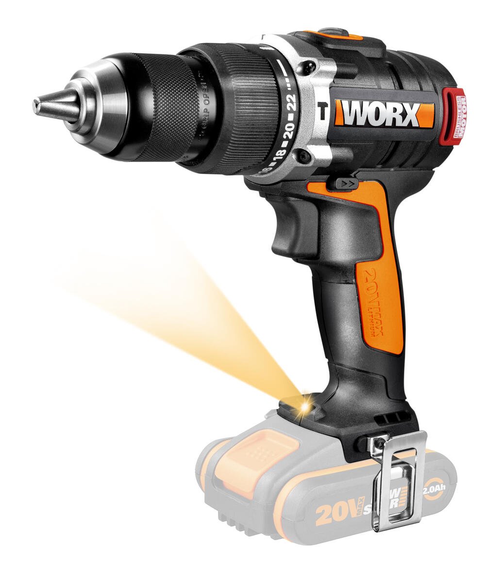 Worx WX373.9 drill u/batteri