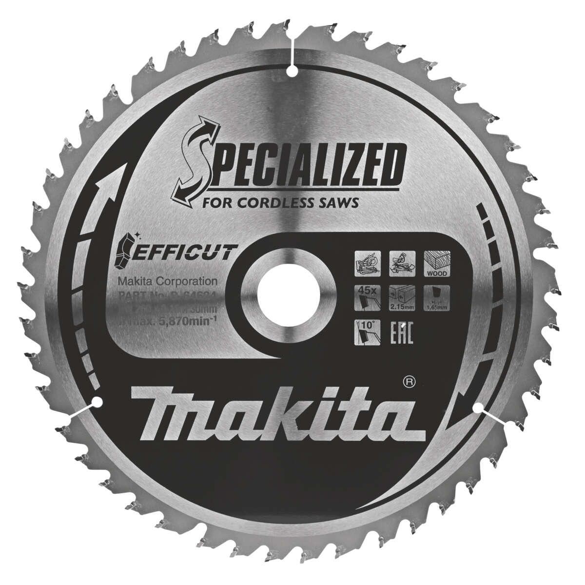 Makita Sirkelsagblad 260x30mm B-64624