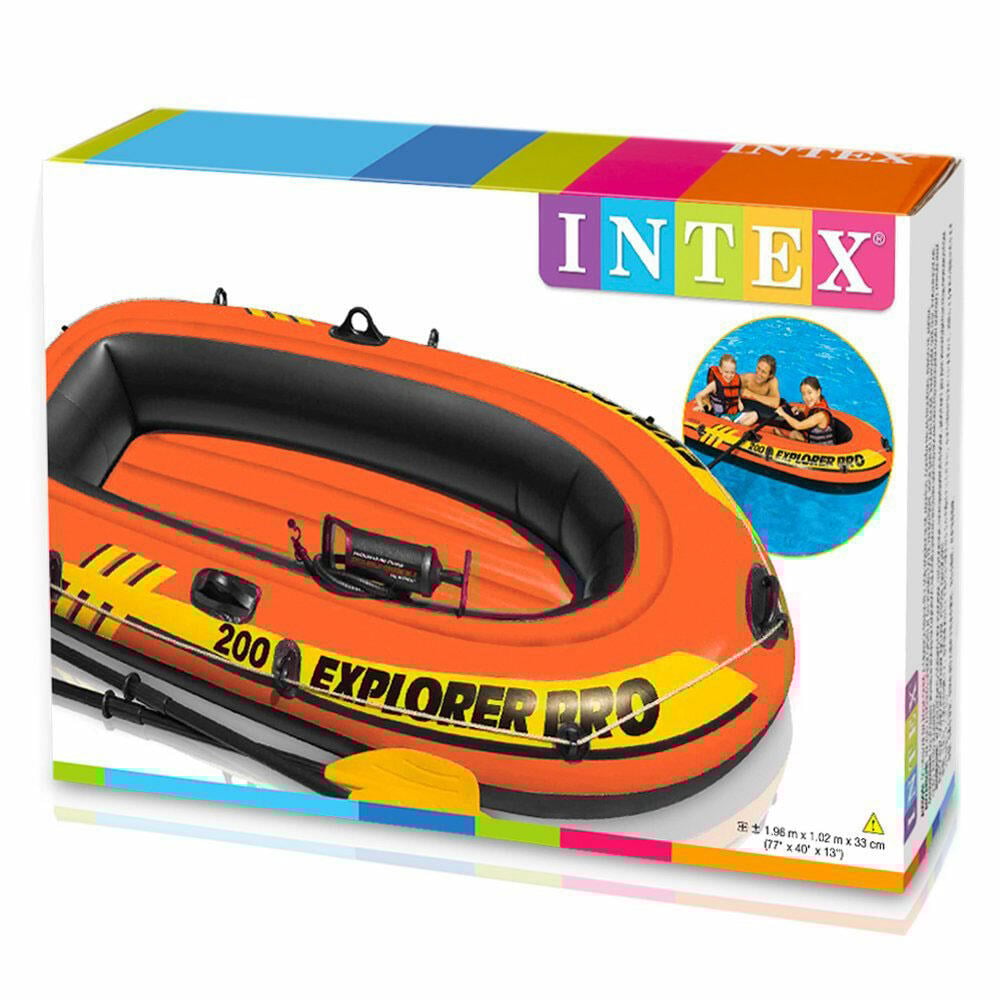 INTEX® Explorer Pro 200 oppblåsbar båt med årer