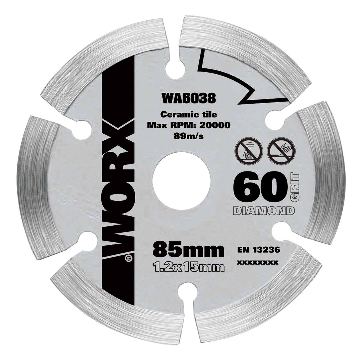 Worx diamantskjæreskive Ø 85 mm