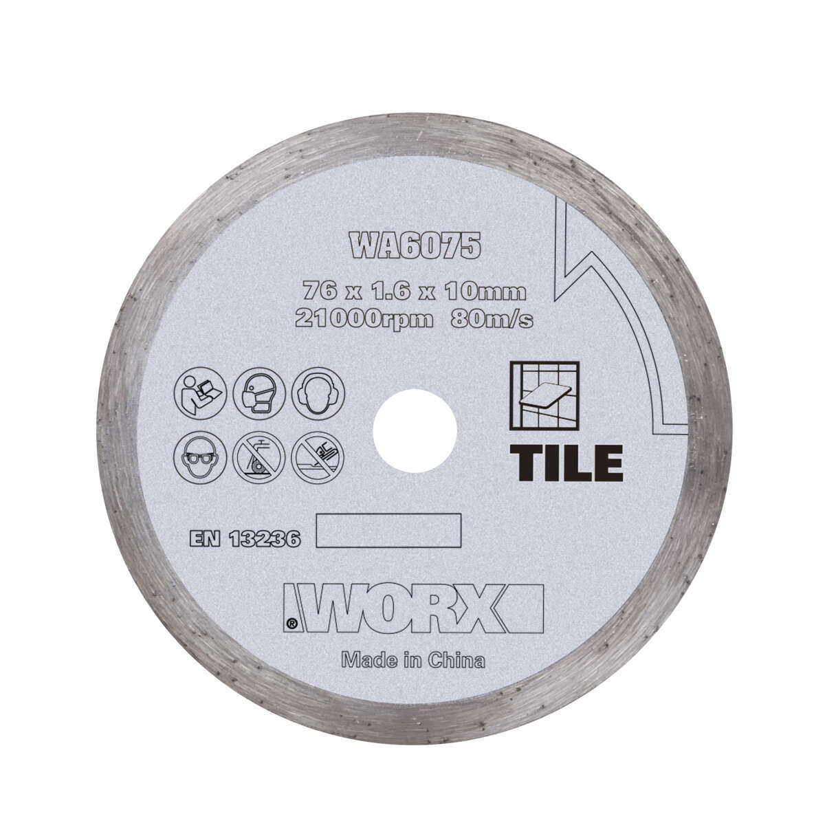 Worx diamantskjæreskive Ø 76 mm